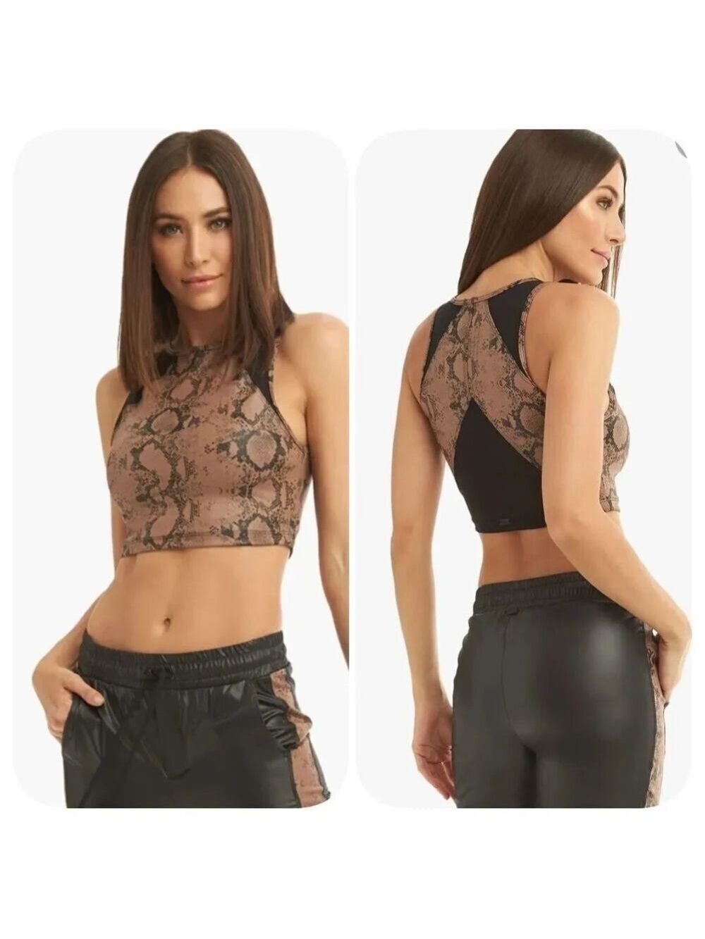 KORAL Bra React Brown Python/Black - Picture 2 of 9